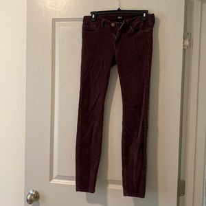 Purple corduroy pants